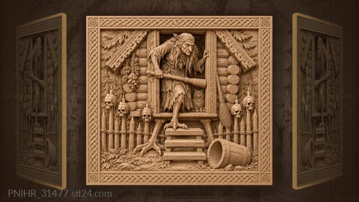 Baba yaga’s hut on chicken legs 3d STL model