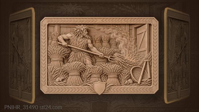 Smouldering sheaf yields to the spirits fork 3d STL model