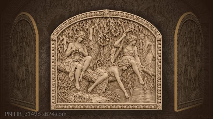 Willow maidens mermaid week summer day 3d STL model
