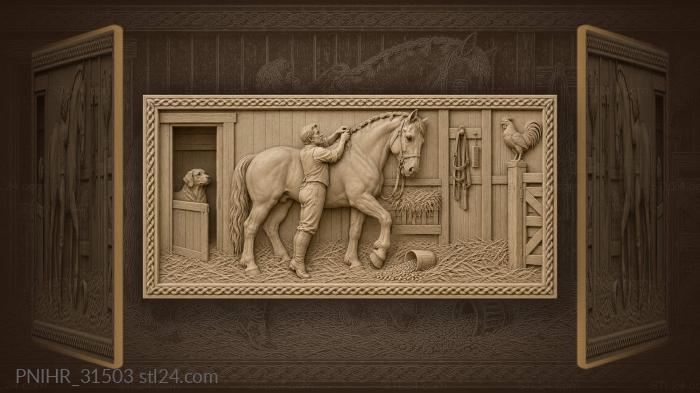 Stable master plaiting the mane 3d STL model