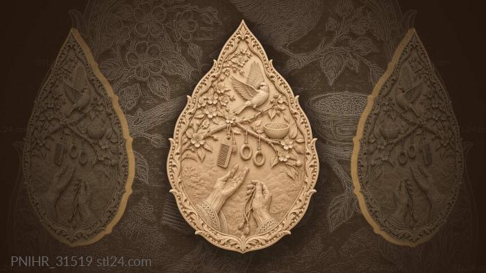 Bird flies away remembering its homeward path 3d STL model