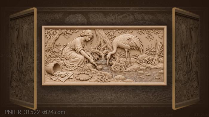 Crane wellspring maiden braided stream 3d STL model