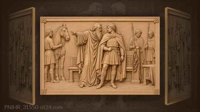 Prince receives counsel by the horse 3d STL model