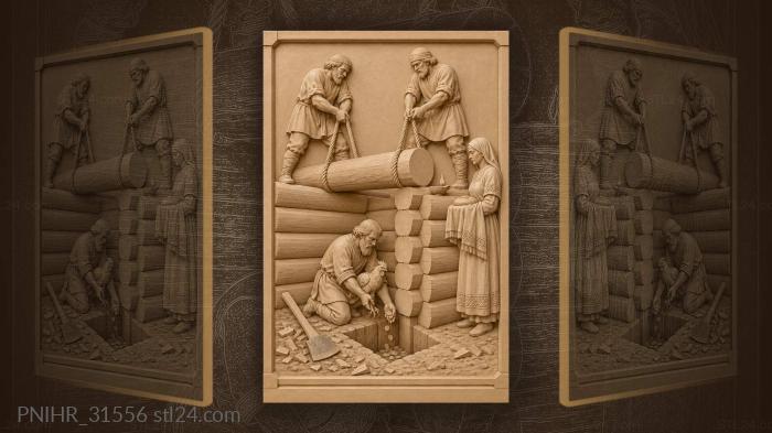 Craftsman seals luck under the rising house 3d STL model