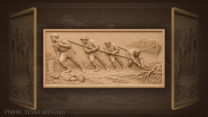 Rear hauler frees the snagged towline 3d STL model