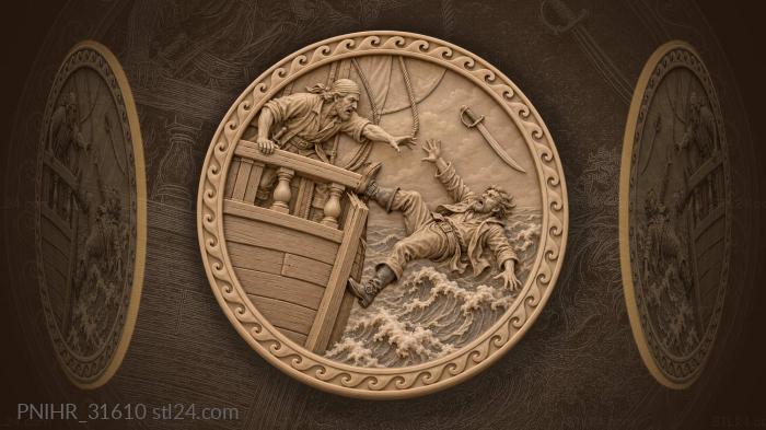 Sailor’s fall from the ship 3d STL model