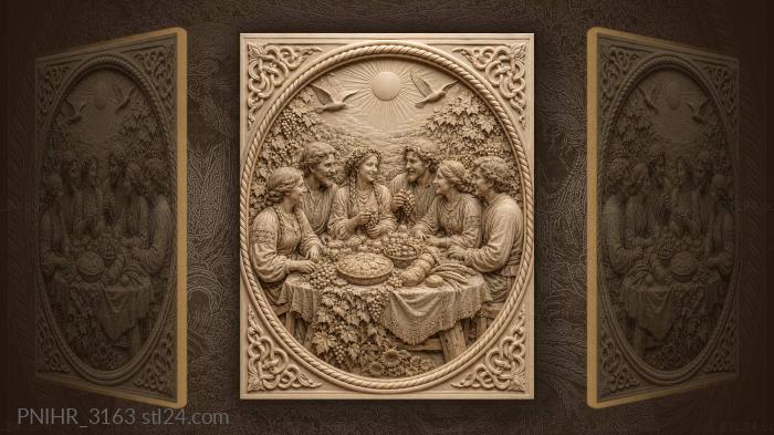 Harvest feast joyful company sunshine 3d STL model