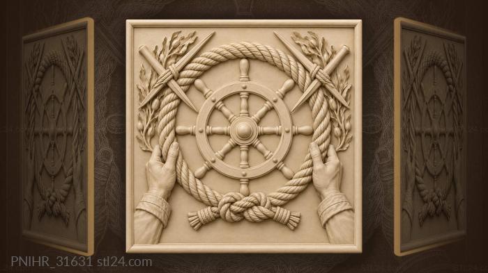 Mariner ties his homecoming token to spokes 3d STL model