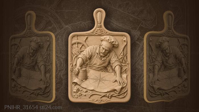 Pilot’s map with cooking details 3d STL model