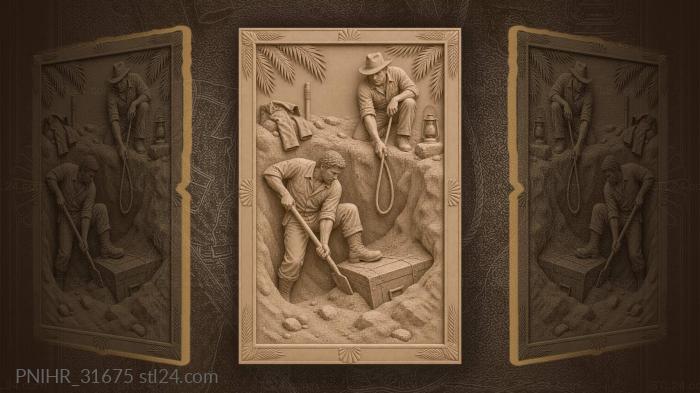 Treasure dig in the sands 3d STL model