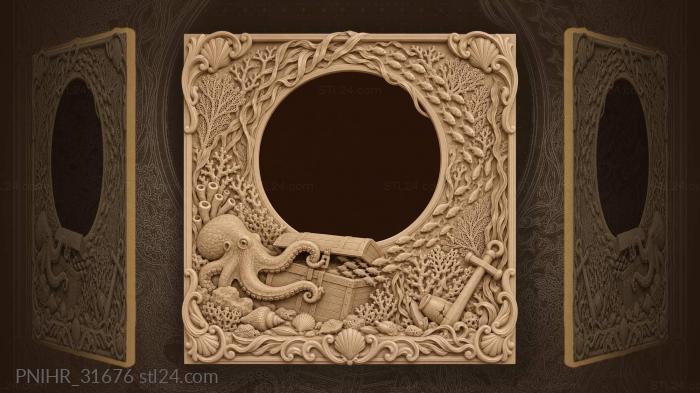 Octopus opens a sunken chest 3d STL model
