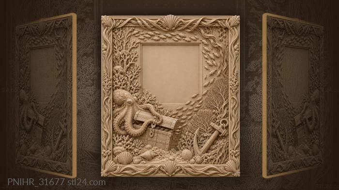 Fish stream from the treasure chest 3d STL model