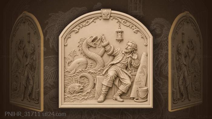 Serpent from the chart coiling round his wrist 3d STL model