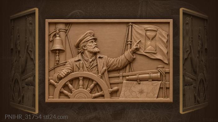 Helmsman time hourglass ship’s fate 3d STL model
