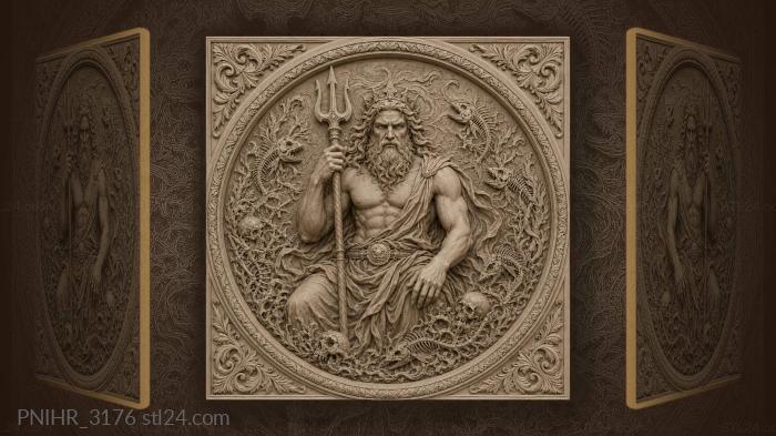 Poseidon among ocean’s dark remnants 3d STL model