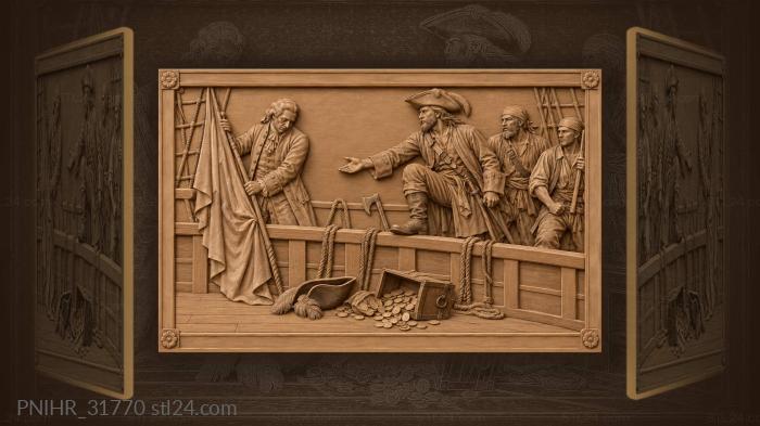Boarding action captured defeat surrender 3d STL model