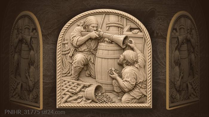 Gun loading at the hatchway 3d STL model