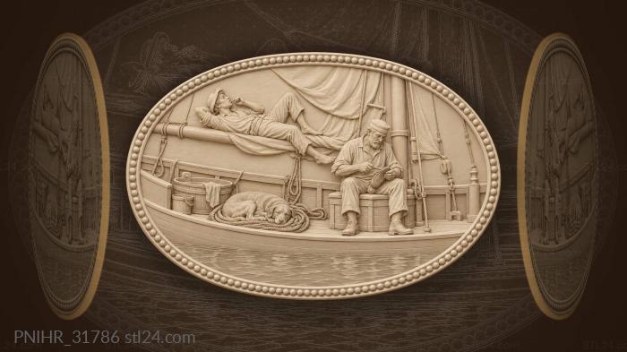 Idle sailor coaxes wind into slack sails 3d STL model