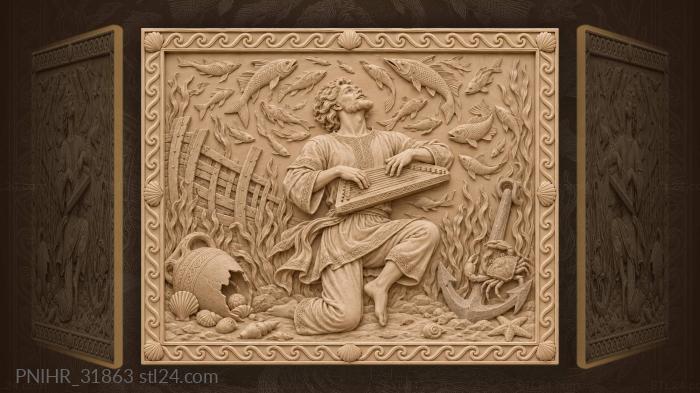 Sadko dancing with seabed creatures 3d STL model