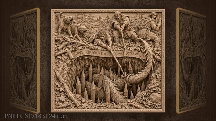 Ancient hunt deadly pitfall surprise 3d STL model