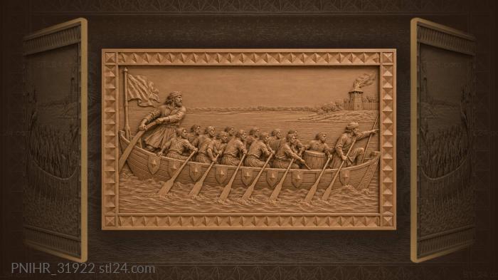 Stenka razin steers down the volga 3d STL model