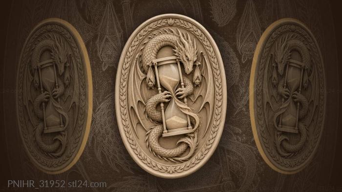 Dragon and the fleeting time 3d STL model