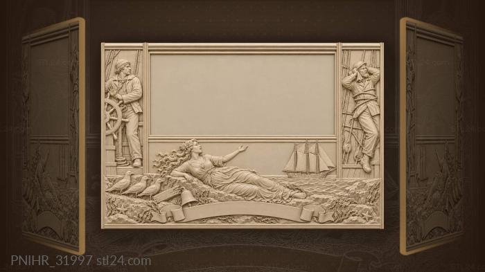 Siren’s call to distant schooner 3d STL model