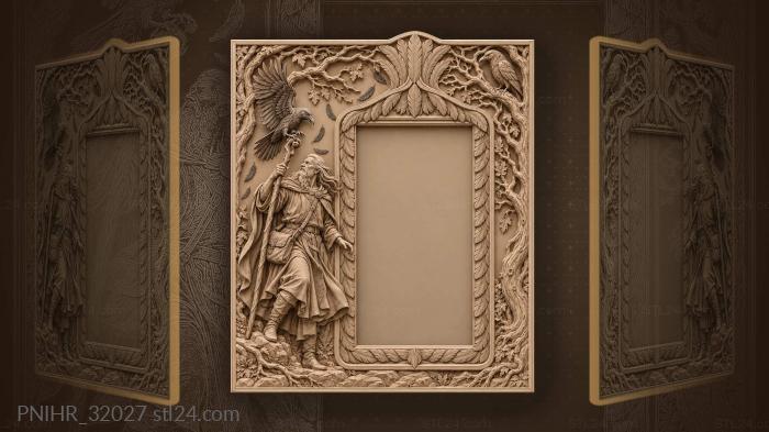 Sorcerer and raven meeting gaze 3d STL model