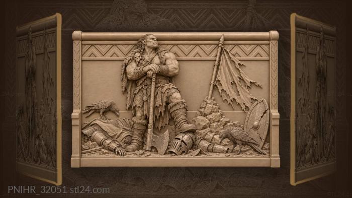 Orc victory after fierce battle 3d STL model