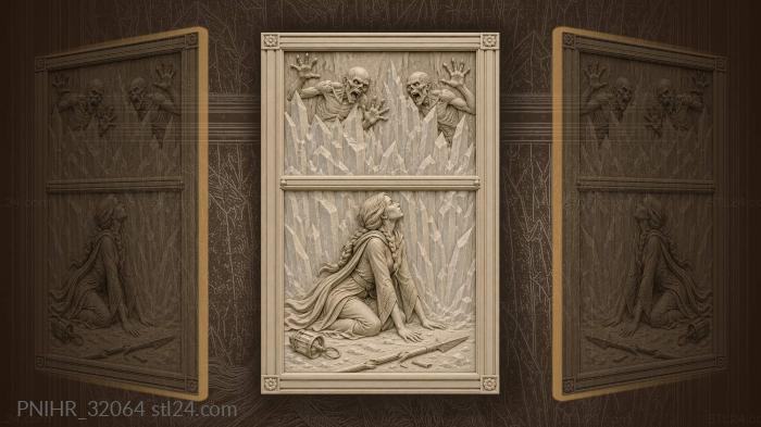 Ice magic ghouls frozen struggle 3d STL model
