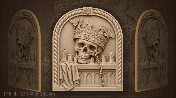 Chain through the socket and melted candles 3d STL model