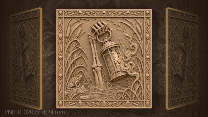 Witchfire escapes while dead hand grips 3d STL model