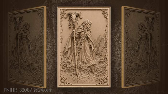 Witch’s staff among ancient graves 3d STL model