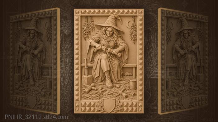 Straw doll breaks under the witch 3d STL model
