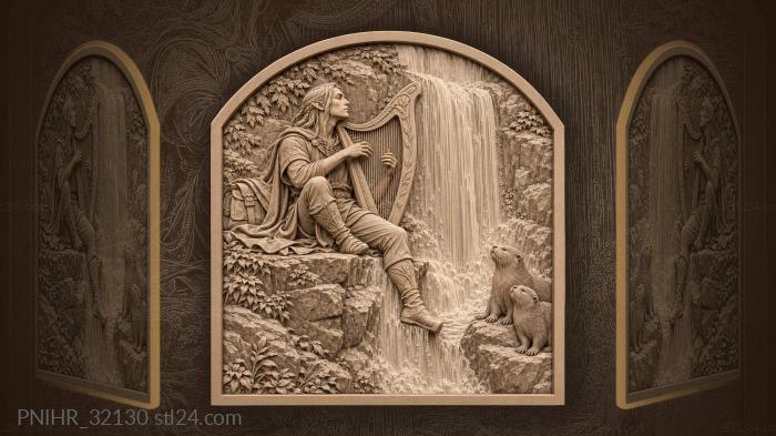 Waterfall inspires the elfs melody 3d STL model