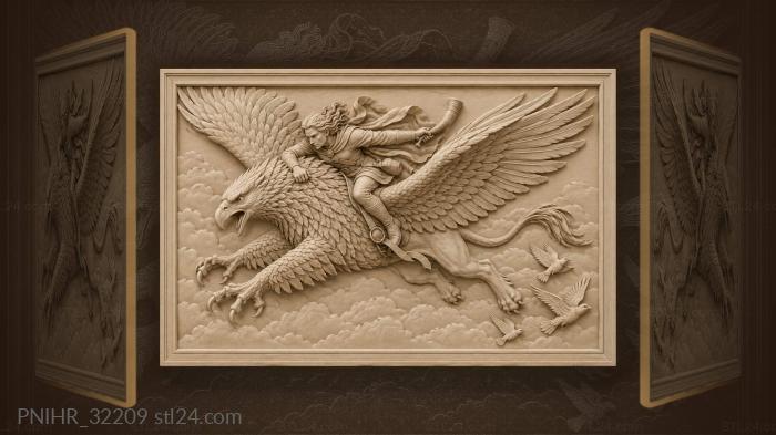 Griffin banks as the rider blows 3d STL model