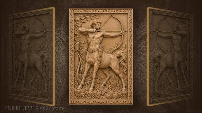 Centaur archer in the forest 3d STL model