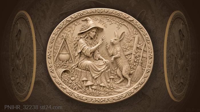 Hare becomes human under the witchs spell 3d STL model