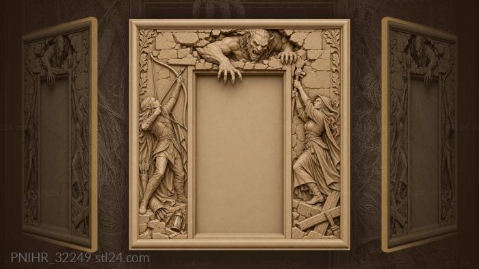 Monster, elf, witch window defense 3d STL model