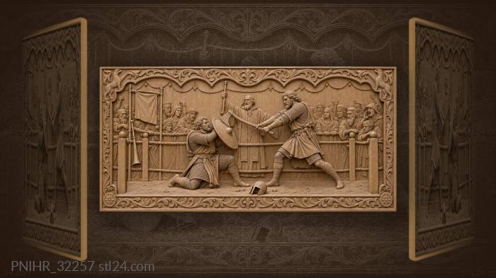 Duel of champions justice decided 3d STL model