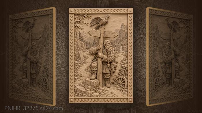 Dwarf at the crossroads decision 3d STL model