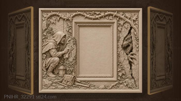 Mage cleaning ancient runestone monster awakens 3d STL model