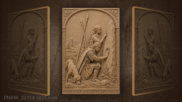 Knight elf solstice standing stone 3d STL model