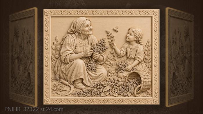 Daughter hands the herbalist twelfth stem 3d STL model
