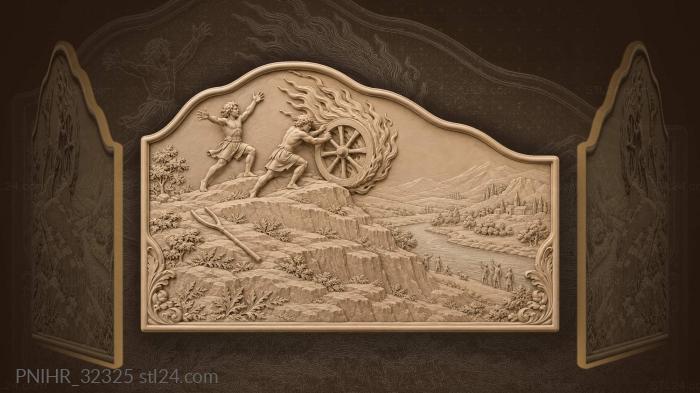 Lads launch a blazing wheel downhill 3d STL model