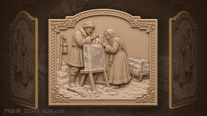 Winter light candle warmth sharing 3d STL model