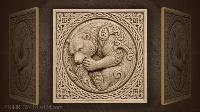 Bird heads budding from elbow and tail 3d STL model