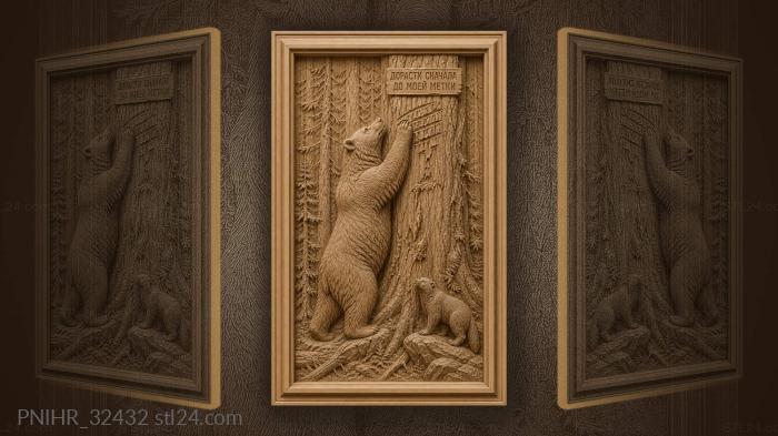 Old gouges above the bear reach 3d STL model
