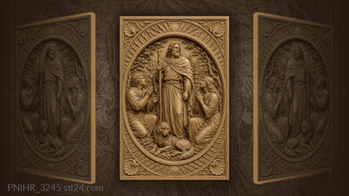 Forest elder and faithful followers 3d STL model