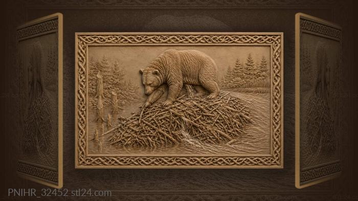 Standing on the beaver dam above leak 3d STL model